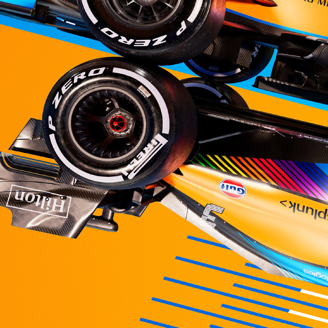 McLaren Formula 1 Team - 2021 Season Limited Edition Upside Down Print
