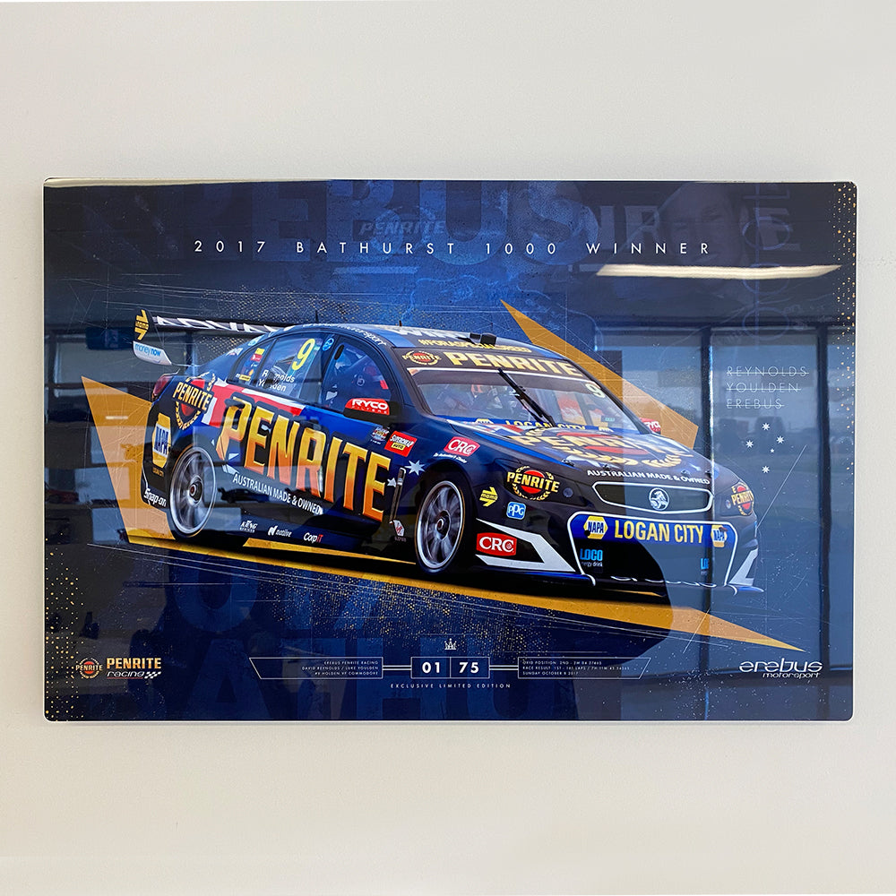 Erebus Penrite Racing 2017 Bathurst 1000 Winner Limited Edition Metal Wall Panel (Pre-Order)