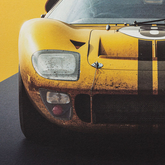 Ford GT40 1966 LeMans 24HR Yellow Print