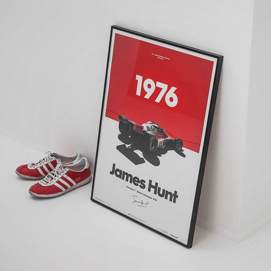 McLaren M23 James Hunt 1976 F1 World Championship Winner Print