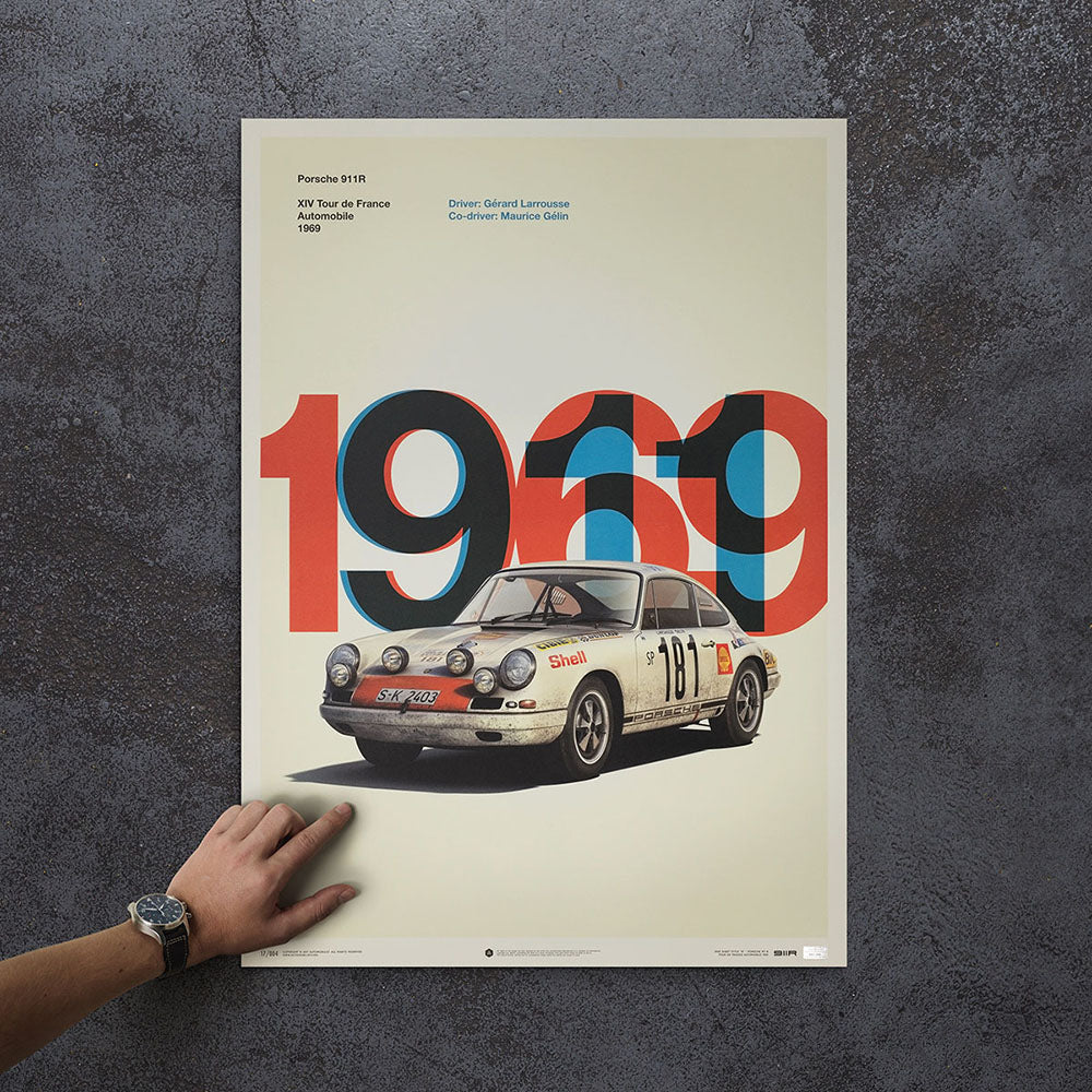 Porsche 911R 1969 Tour De France Automobile Print